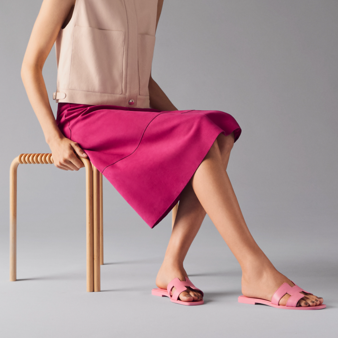 HERMES Oran Sandals - Roz Bombon